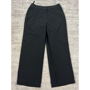 George Dress Pants Womens 10 Black Polyester Lined Straight Leg